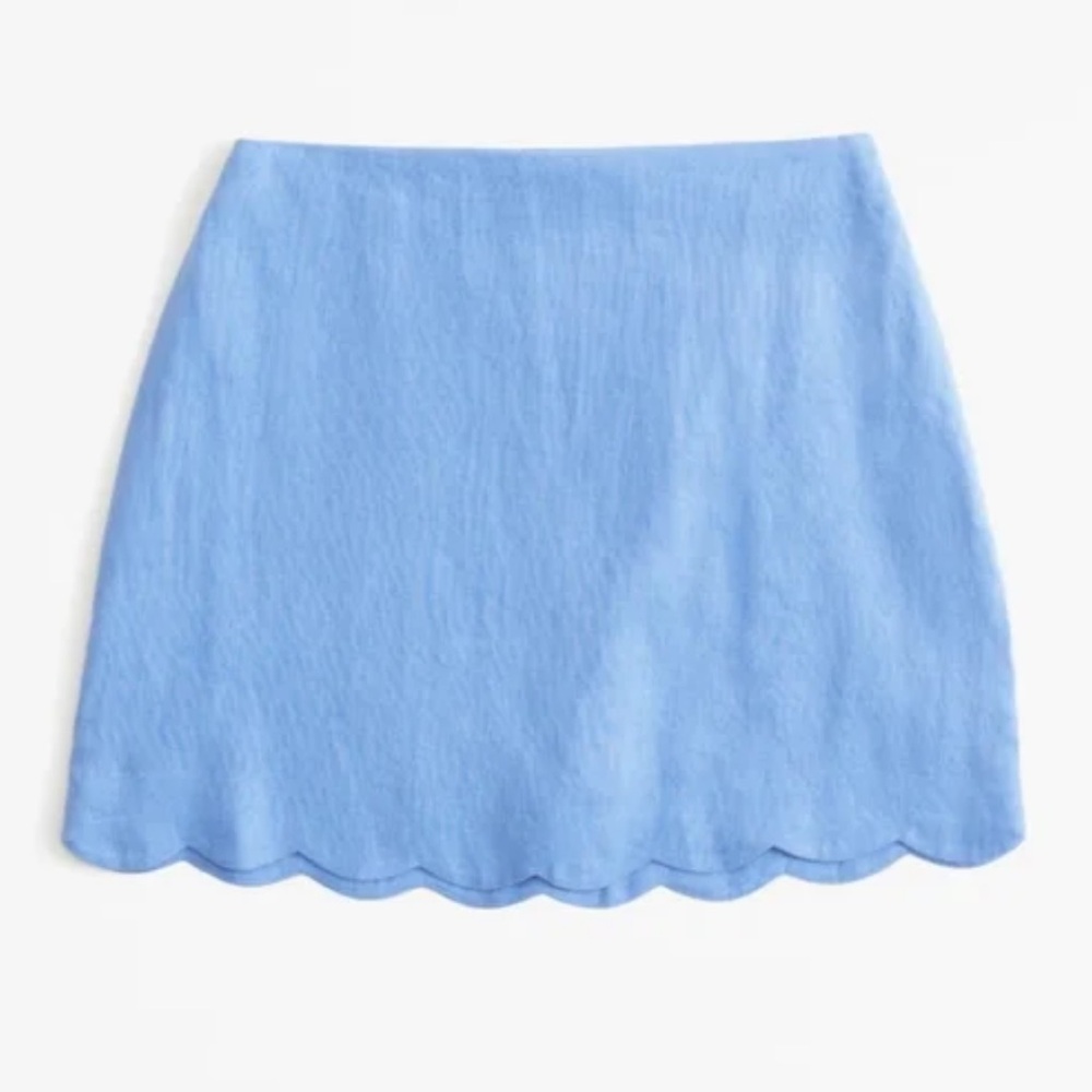 Abercrombie & Fitch Premium Linen Strapless
Scallop Set Skirt